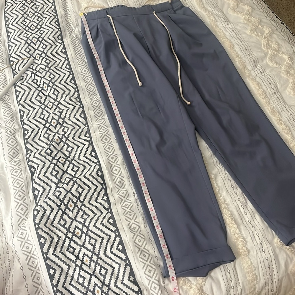 NY collection will blue drawstring jogger pants - Picture 9 of 10